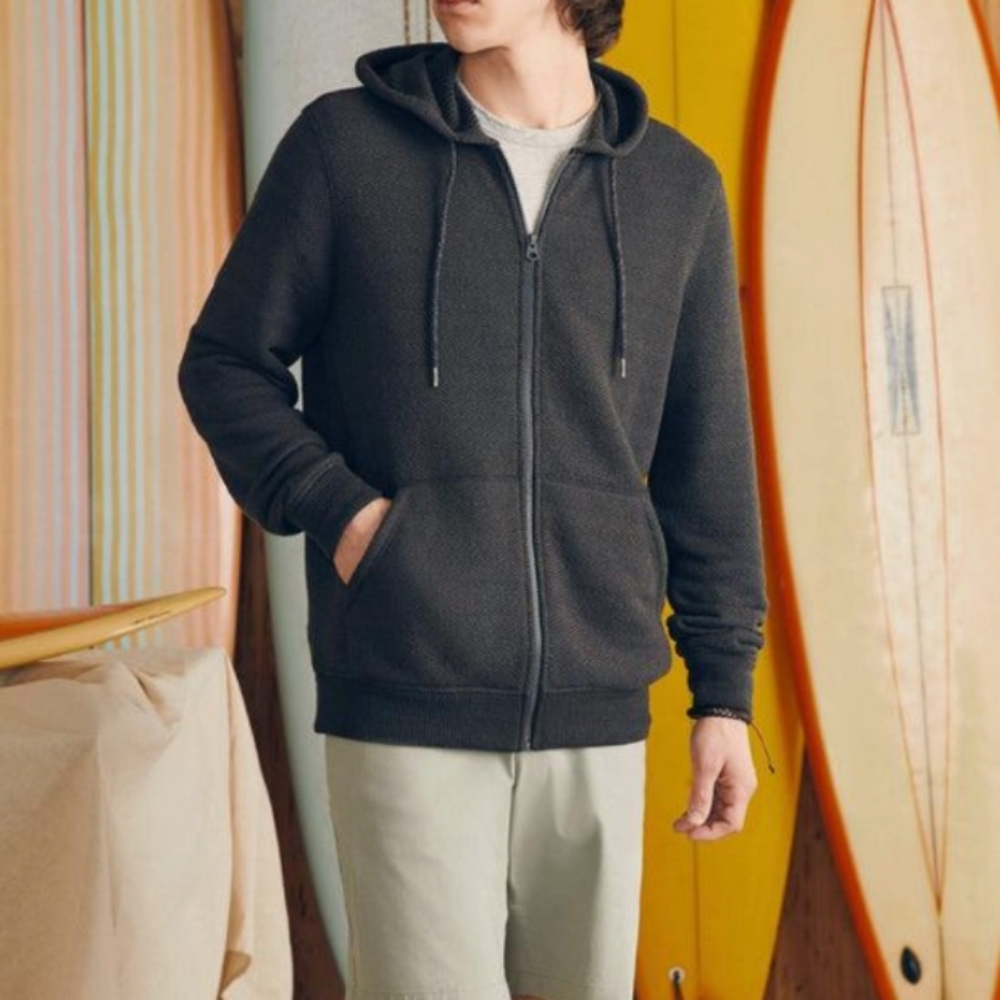 Faherty Whitewater Full Zip Hoodie *Missing Drawstring*